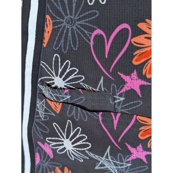 Heartsoul Womens V-Neck Scrub Top With Floral & Heart Print L/G/G - Picture 2 of 4